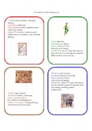 English worksheet: bookworm speaking cards (2 of 3)