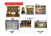 English Worksheet: Furniture Information Gap Activity