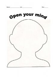 English worksheet: Open Mind Reading Activity
