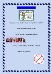 English worksheet: NO MORE BULLYING