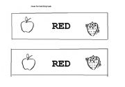 English Worksheet: RED Strip Booklet