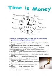 English Worksheet: Time is Money