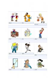 English worksheet: verbs