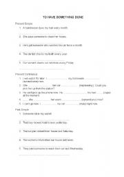 English Worksheet: Structure 