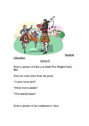 English worksheet: Scottish Literature