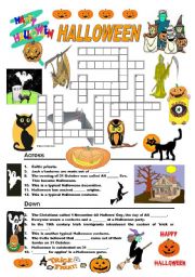 Halloween - crossword