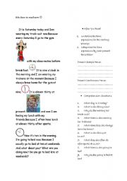 English Worksheet: Comparing Present Simple and Present Continuous