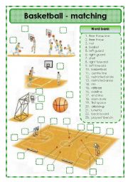 Basketball - matching exercise
