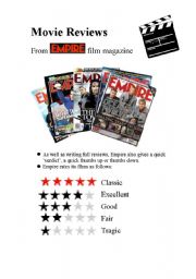 English Worksheet: Movie Reviews 2009
