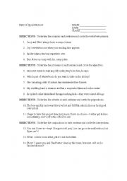 English worksheet: Parts of Speech Review