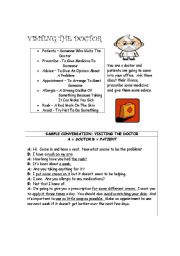 English Worksheet: Visiting the Doctor Role Play