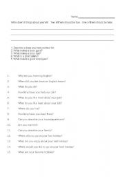 English Worksheet: Business Class