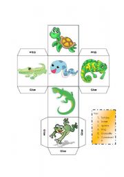 DICE - LEARNING ABOUT REPTILES - KEY INCLUDED