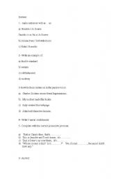 English worksheet: extra exercise