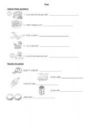 English Worksheet: Means of transports