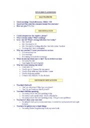 English Worksheet: ebgkish classroom