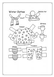 Cut and Paste Images: Winter Clothes Worksheet - ELA Worksheets -  SplashLearn