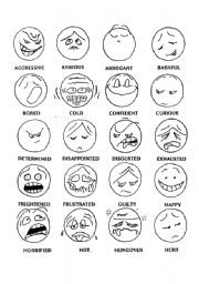 feelings and states of emotions - ESL worksheet by Luzeneyda