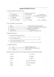 English Worksheet: Present Simple activities