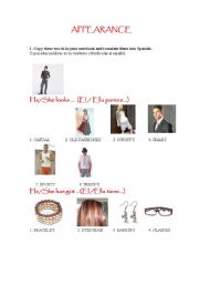 English worksheet: DESCRIBING PEOPLE_APPEARANCE_VOCABULARY 5 PAGES
