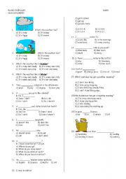 English Worksheet: GENERAL TEST