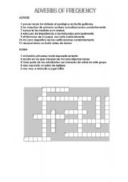 English worksheet: adverbs of frequency (for latinamerican Ss)