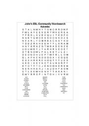 English worksheet: Adverbs word find