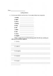 English worksheet: Adjectives for Beginners