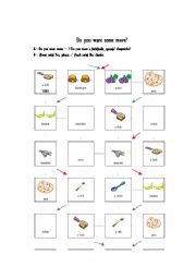English worksheet: Do you want some more?