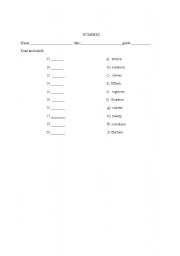 English Worksheet: numbers 11 to 20