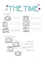 English Worksheet: The Time