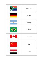 Flags worksheets