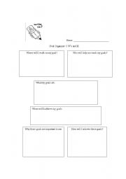 English worksheet: Setting Goals