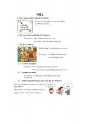 English Worksheet: Future - Will