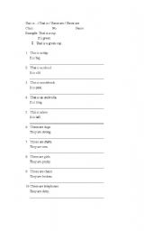 English Worksheet: this/that/these/those practice