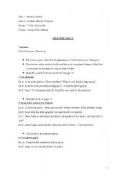 English worksheet: Past Continuos Revision