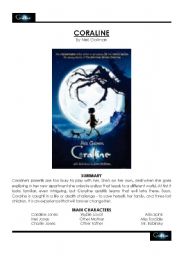 English Worksheet: Coraline Movie Study Guide