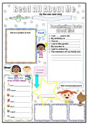 all about me poster printable templates