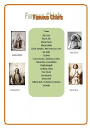 Indians  5/6 - Famous chiefs 
