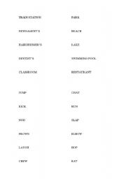 English worksheet: pictionary