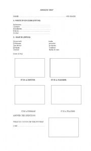 English worksheet: evaluacion