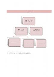 Family tree worksheets