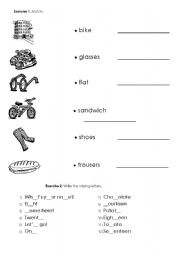 English worksheet: Different vocabulary - basic 