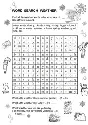 Word Search Weather