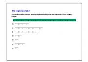 English worksheet: The English Alphabet