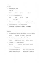 English worksheet: Grammar test 2/6