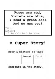 English Worksheet: SUper Story