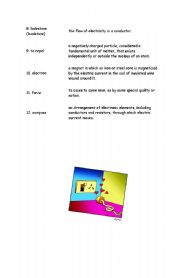 English worksheet: electricity3