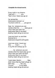 lyrics for titanic theme song