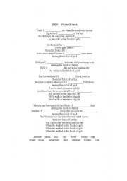 English worksheet: Filds of Gold by Sting